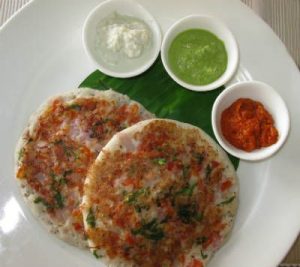 Healthy Indian Breakfast recipes for kids - Mini Uttapams