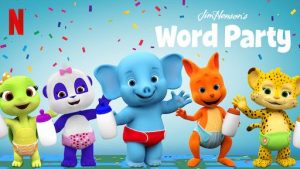 Cartoons for Kids: Colorful characters from Word Party engaging in playful activities 