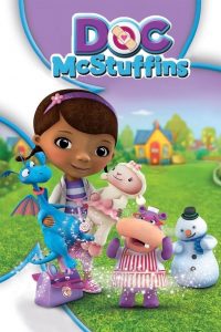 Cartoons for Kids: Doc McStuffins, a young girl dressed as a doctor, caring for her toys