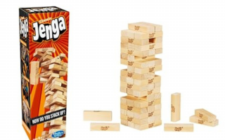 Jenga: A tower of wooden blocks - a strategic stacking game - Babyhub