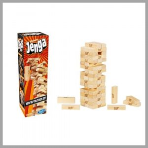 Jenga: A tower of wooden blocks - a strategic stacking game - Babyhub